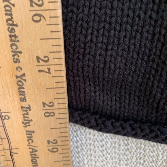 J. Jill Women’s Tunic Sweater Size XS Black Knit Ruffle Dark Academia Feminine - Picture 3 of 10